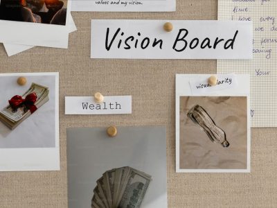 money vision board financial goals
