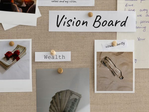 money vision board financial goals