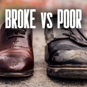 difference between broke and poor