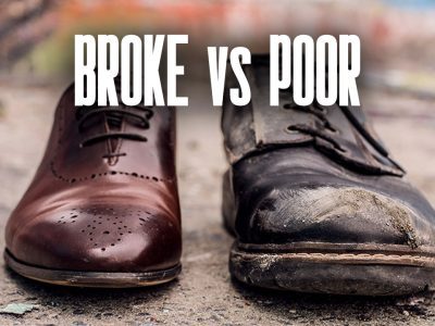 difference between broke and poor