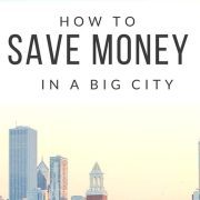 how to save money living in a big city