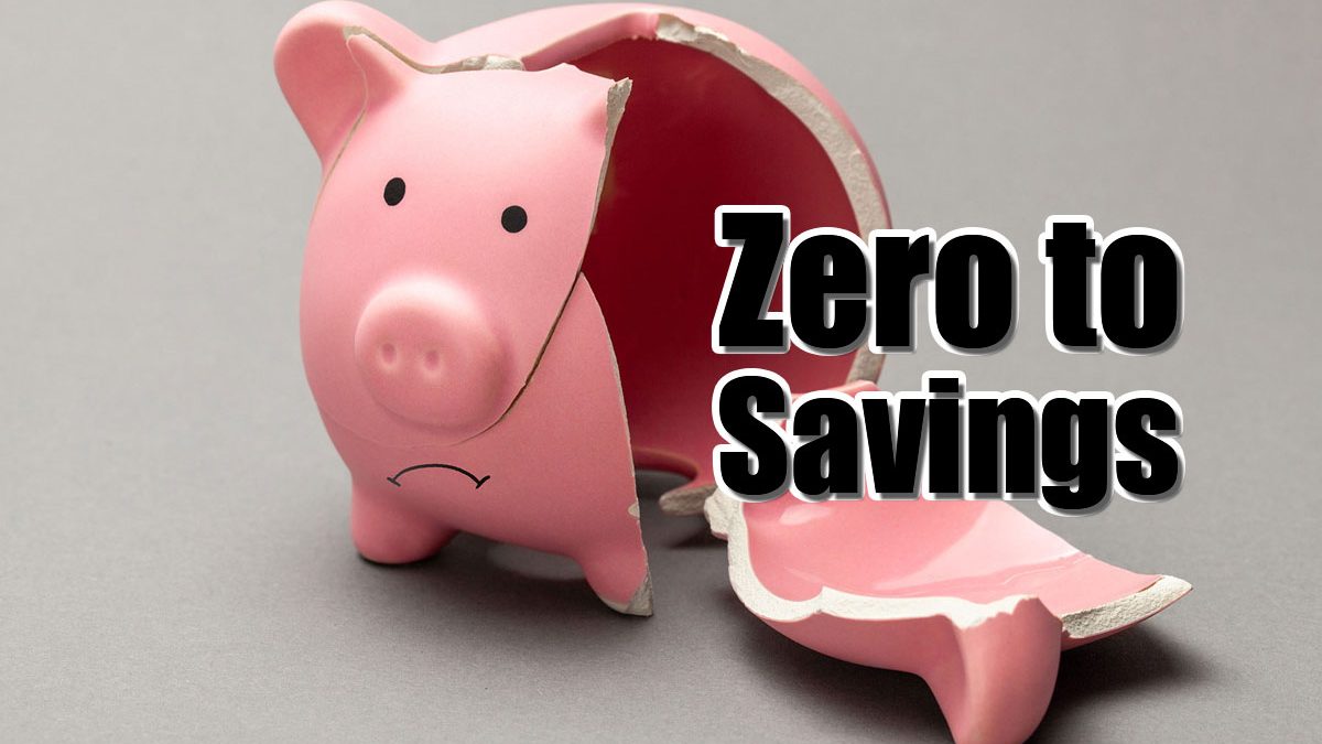 how to start saving with no money left