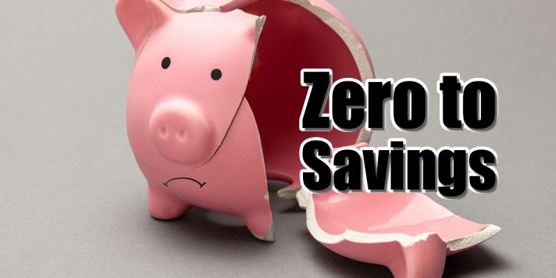 how to start saving with no money left