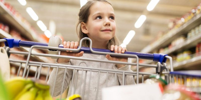 grocery shopping with kids save money