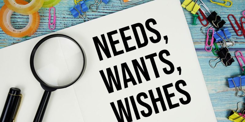 needs wants wishes budgeting